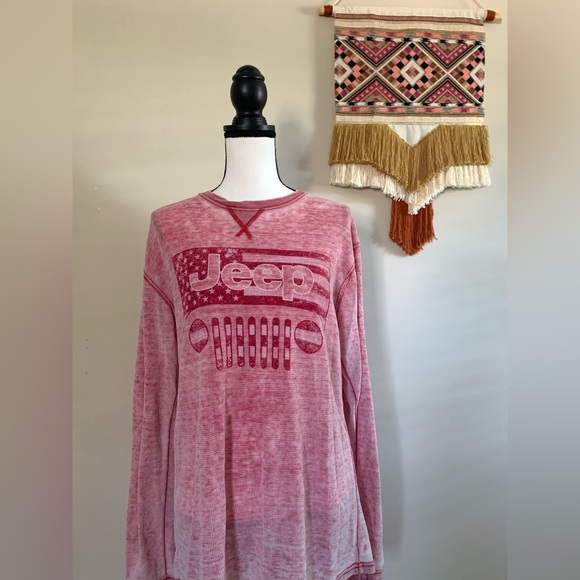 Tops - Jeep shirt size large long sleeve waffle knit thin soft material EUC